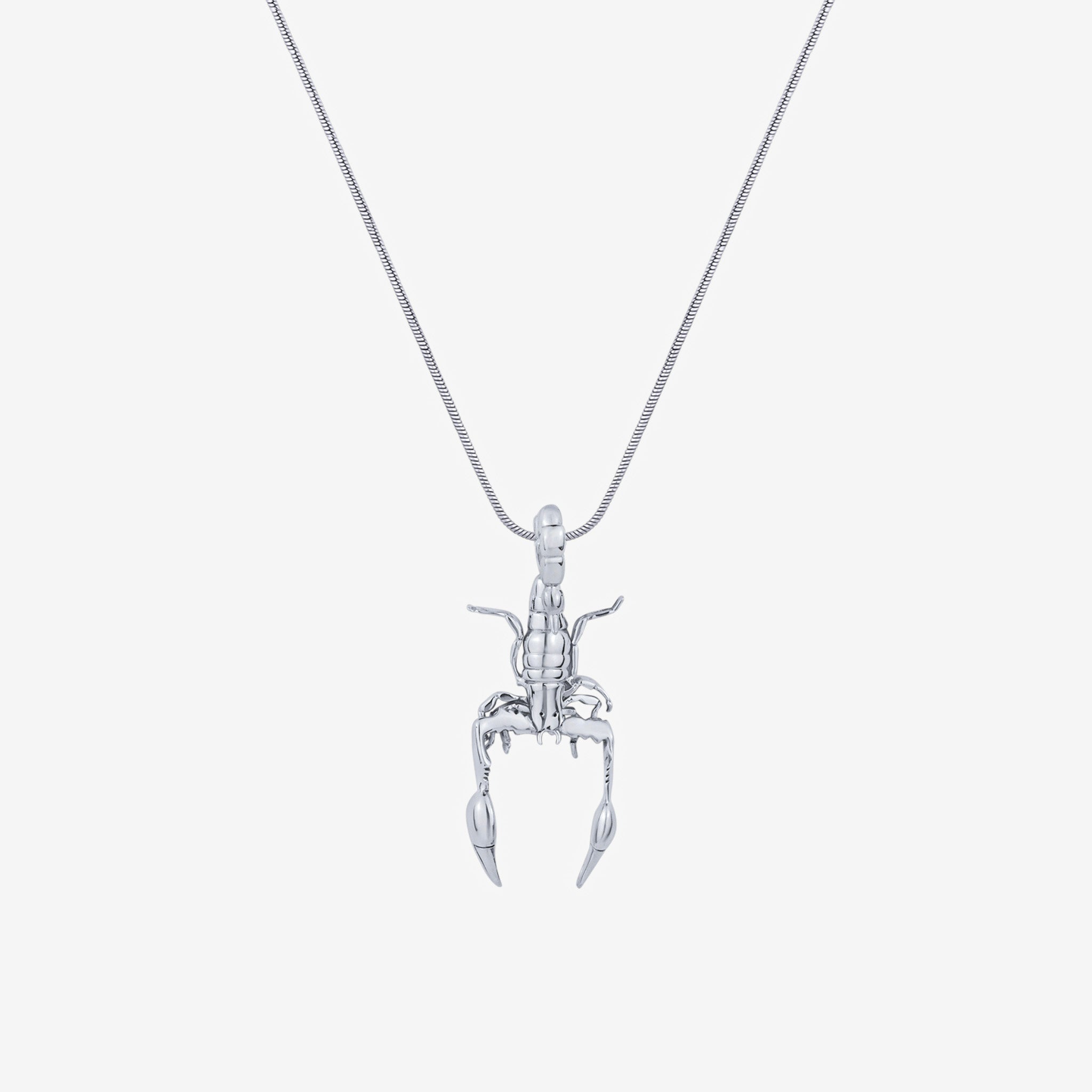 Handmade sterling silver scorpion pendant